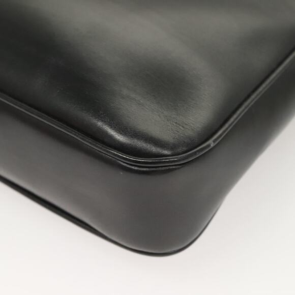 GUCCI Shoulder Bag Leather Black Gold - Picture 13 of 16